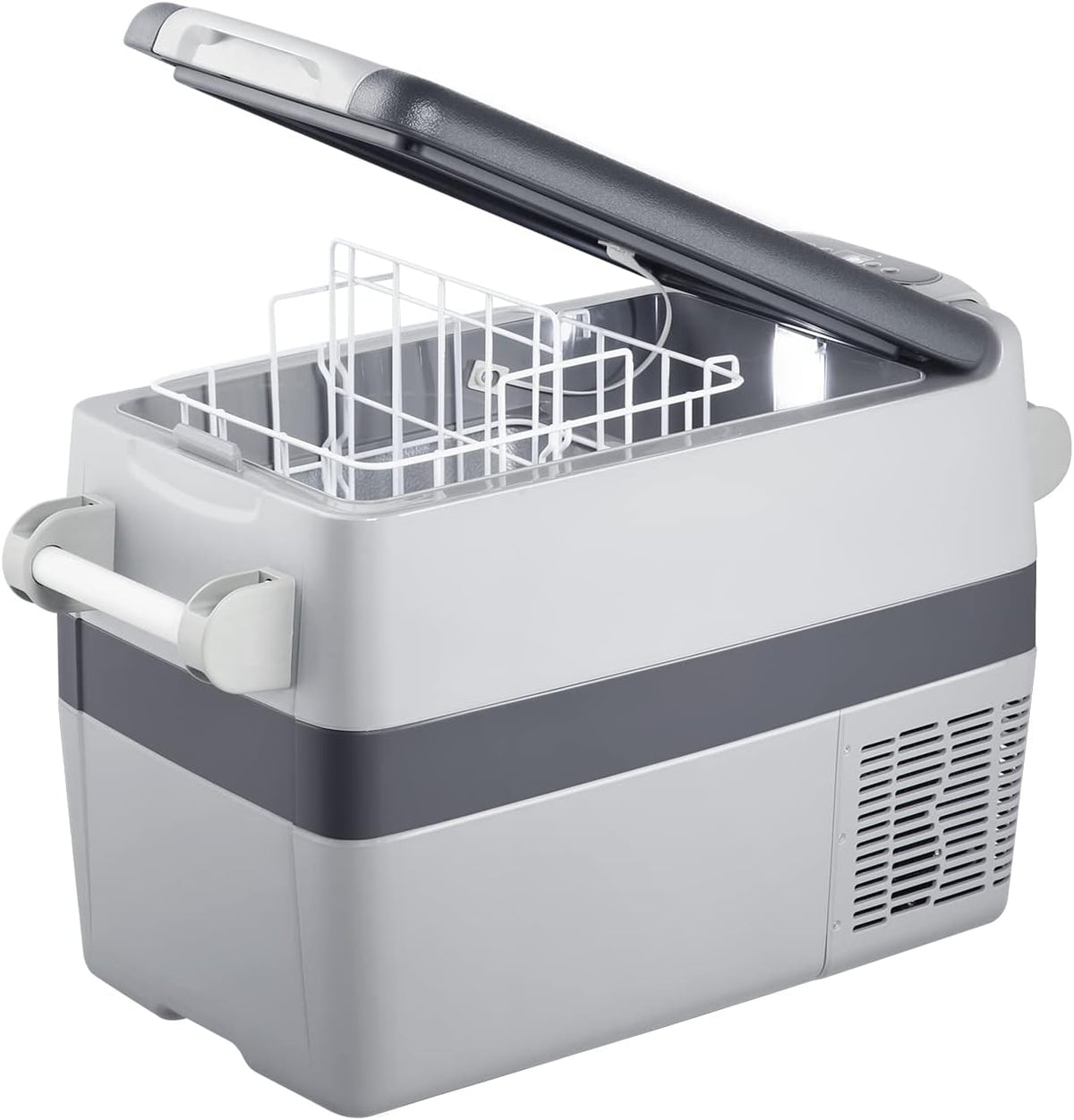 AJ30 Portable Refrigerator,Portable Freezer,32 Quart(30L) Electric Cooler,Car Refrigerator,12/24V DC Cable & 110/240V AC,Car Fridge for Camping,Truck,RV,Travel,Fishing,3-YEAR Warranty
