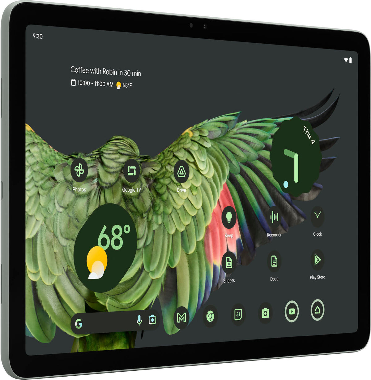 Google - Pixel Tablet with Charging Speaker Dock - 11" Android Tablet - 256GB - Wi-Fi - Hazel
