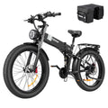 Eletric Bike for Adults, 750W Motor 48V 20Ah Removable Battery 26?? Fat Tire Folding E-Bike Shimano 21-Speed MTB Cycling UL2849