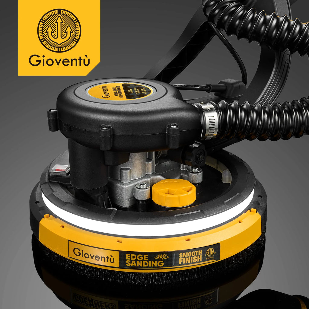 Giovent Electric Drywall Sander with Vacuum for Popcorn Ceiling