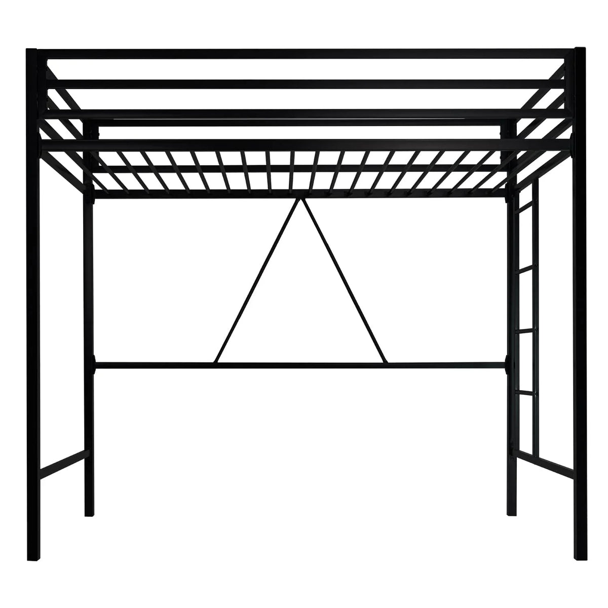 SHA CERLIN Junior Loft Bed Twin Size, Heavy Duty Twin Bed Frame