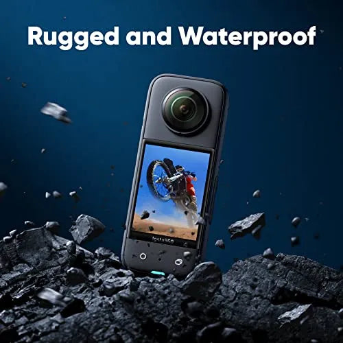 Insta360 X3 Motorcycle Kit- Waterproof 360 Action Camera with 1/2" 48MP Sensors