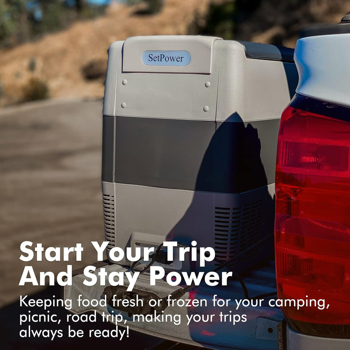 AJ30 Portable Refrigerator,Portable Freezer,32 Quart(30L) Electric Cooler,Car Refrigerator,12/24V DC Cable & 110/240V AC,Car Fridge for Camping,Truck,RV,Travel,Fishing,3-YEAR Warranty