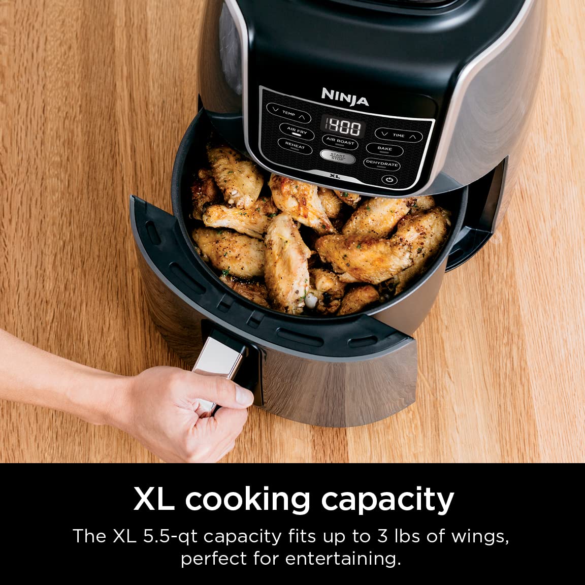Ninja AF150AMZ Reheats Dehydrates Capacity