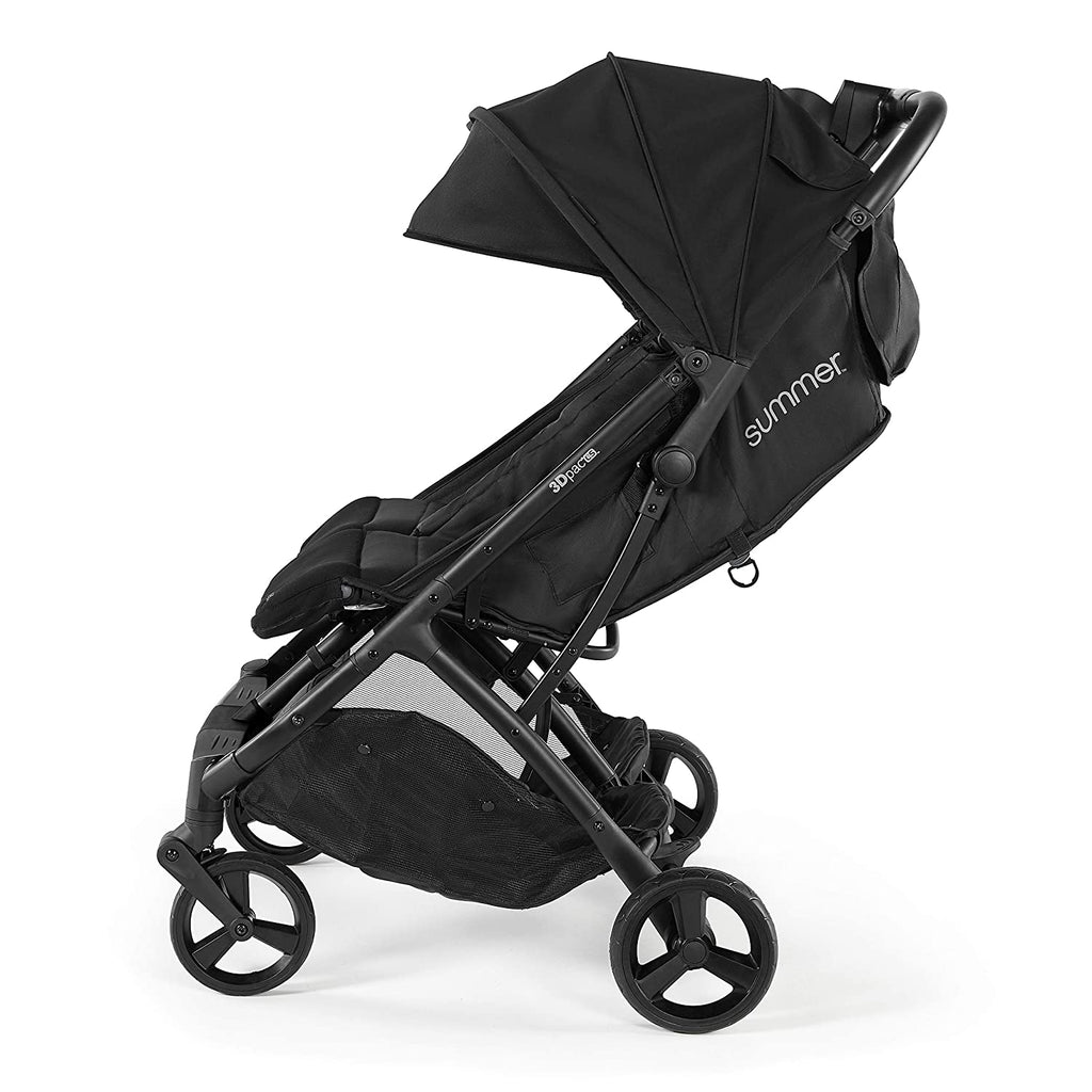 3Dpac CS+ Double Stroller, Black ?C Car Seat Compatible Baby Stroller ?C Lightweight Stroller with Convenient One-Hand Fold
