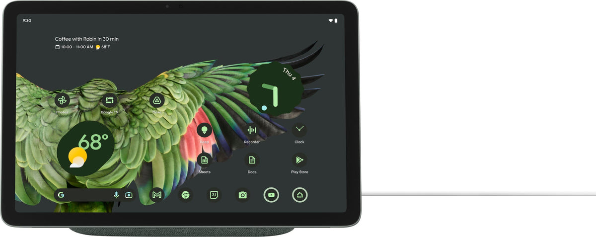 Google - Pixel Tablet with Charging Speaker Dock - 11" Android Tablet - 256GB - Wi-Fi - Hazel