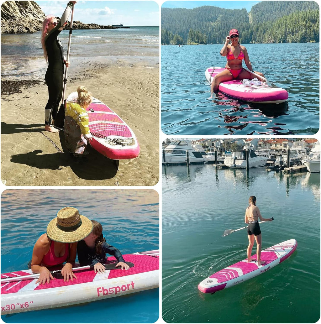 Premium Stand Up Paddle Board, Yoga Board with Durable SUP Accessories & Carry Bag | Wide Stance, Surf Control, Non-Slip Deck, Leash, Paddle and Pump for Youth & Adult