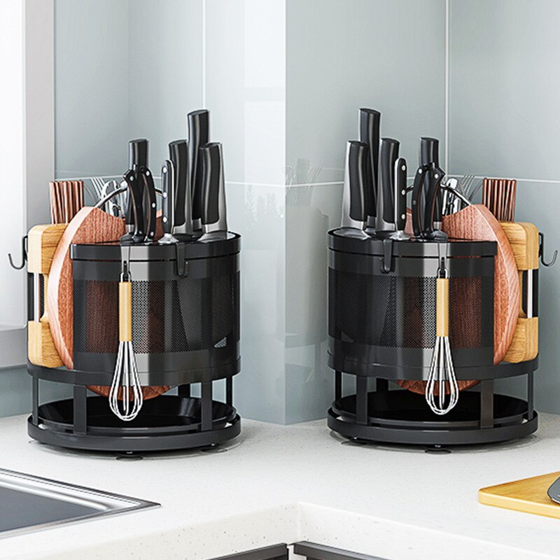 360�� Rotating Kitchen Organizer Shelf Box