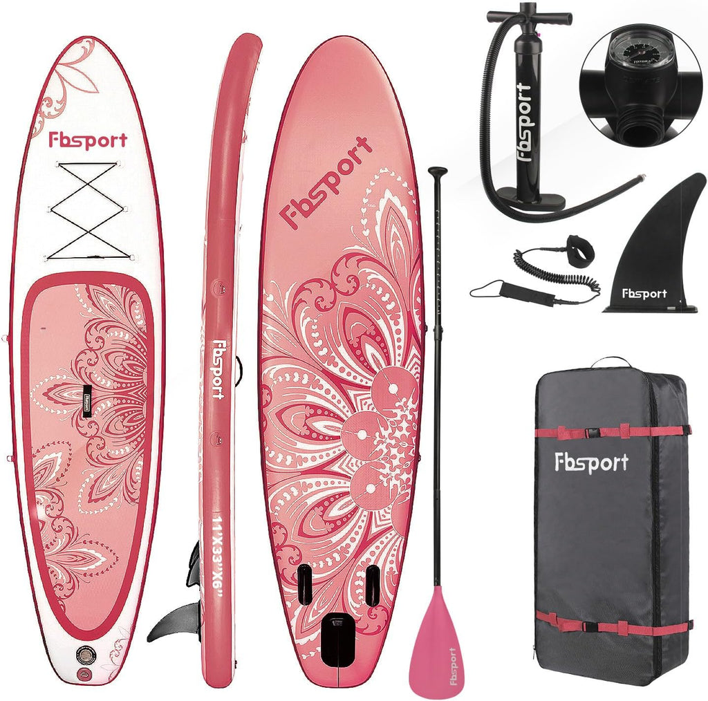 Premium Stand Up Paddle Board, Yoga Board with Durable SUP Accessories & Carry Bag | Wide Stance, Surf Control, Non-Slip Deck, Leash, Paddle and Pump for Youth & Adult