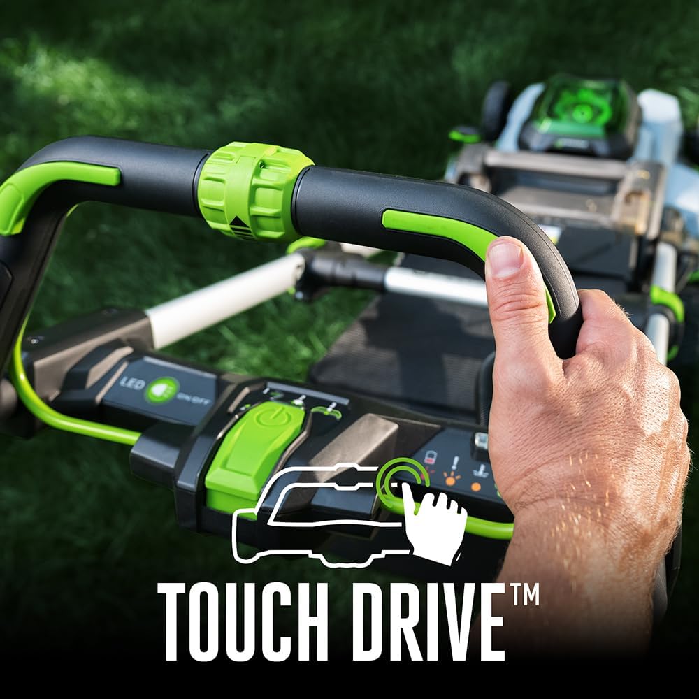 EGO Power+ LM2102SP-A 21-Inch 56-Volt Lithium-ion Self-Propelled Cordless Lawn Mower (2) 4.0Ah Battery and Rapid Charger Included