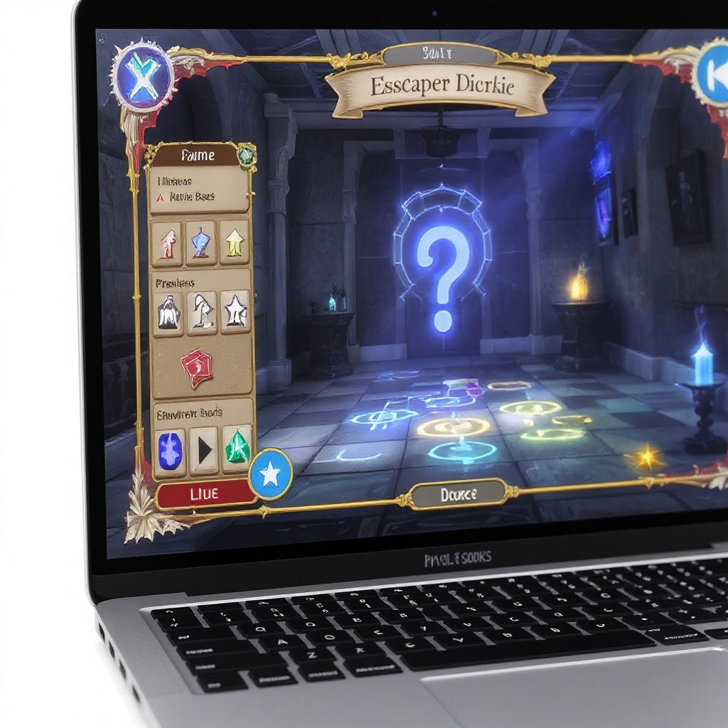 Sample interactive puzzle clues, encrypted cipher documents, and audio tracks