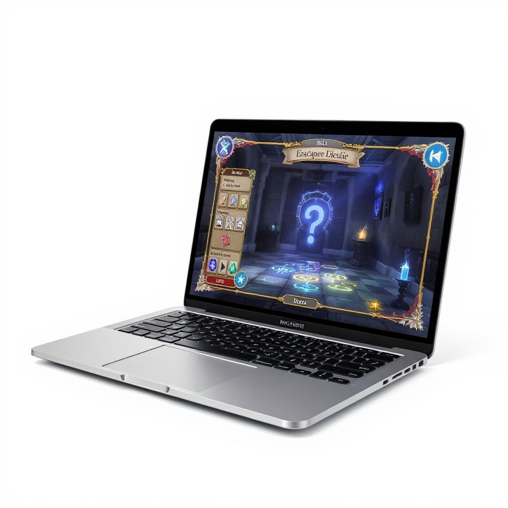 Host dashboard interface showing puzzle flow and hint system for multiplayer game
