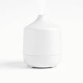 Modern ultrasonic aromatherapy essential oil diffuser (6.5 x 6.5 in) in matte white