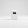 Pocket-sized portable wireless photo printer (2.5 x 3.5 x 1.2 in) in matte white