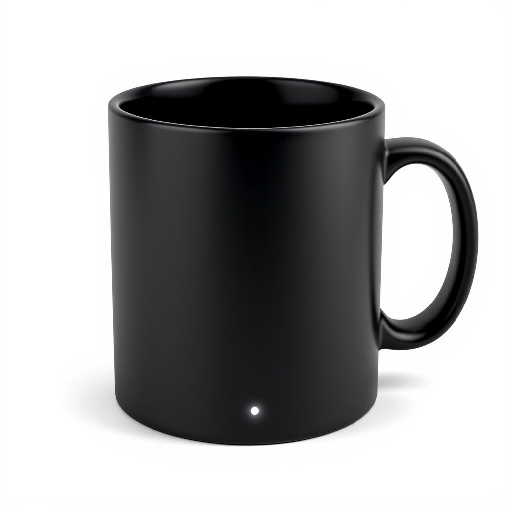 12oz smart temperature control coffee mug with USB-C charging coaster in matte black