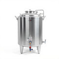 Complete 5-gallon stainless steel home beer brewing kit with fermenter and airlock