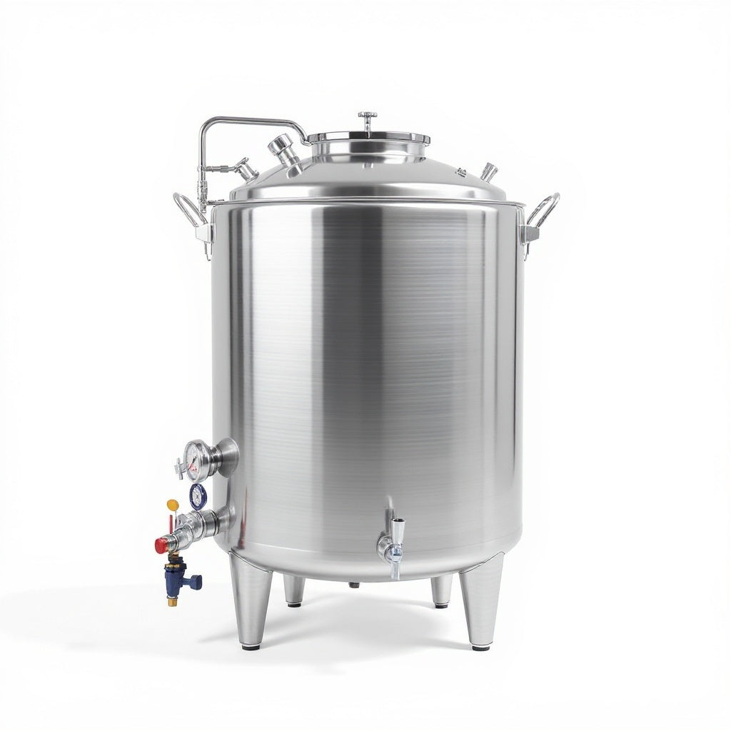 Airlock, siphon tubing, thermometer, hydrometer, and sanitizing accessories included